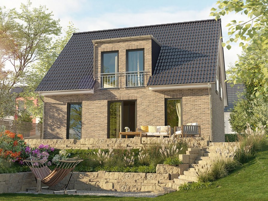 Das Einfamilienhaus Flair 125 in Klinker mit Satteldach